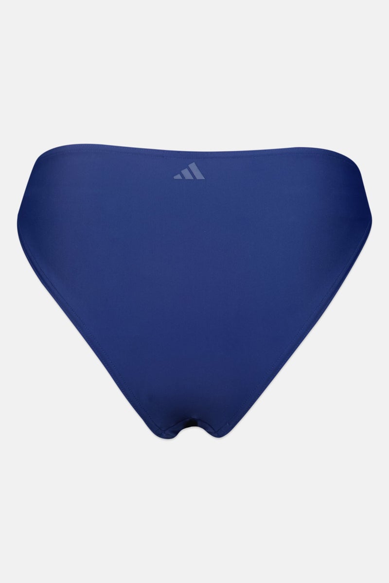 Adidas Women Brand Logo Swimwear Bikini Bottom, Navy - Image 2