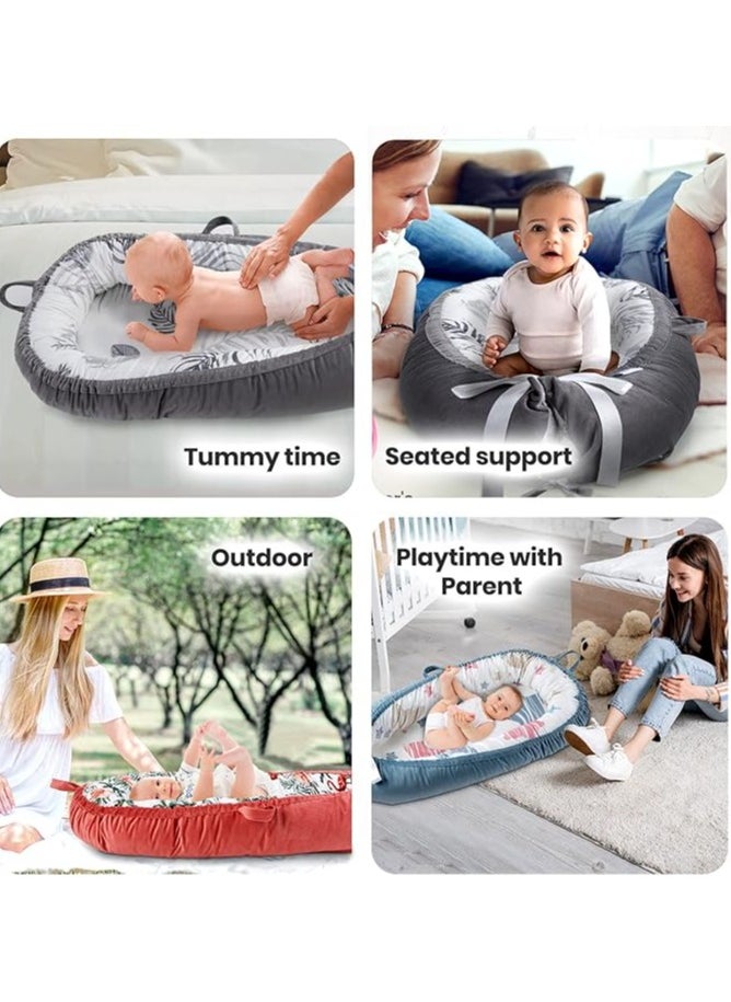 Moro Moro Soft Cotton & Velvet Baby Nest – Breathable & Adjustable for Newborns  - Image 3