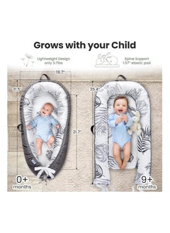 Moro Moro Soft Cotton & Velvet Baby Nest – Breathable & Adjustable for Newborns  - Image 4