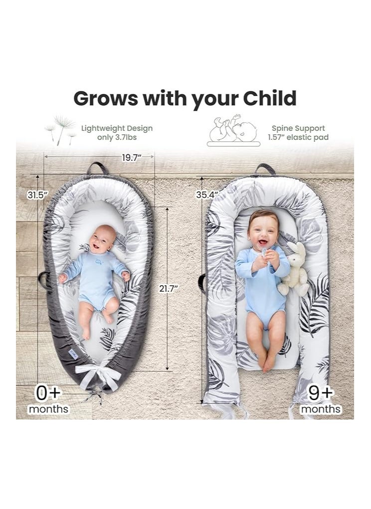 Moro Moro Soft Cotton & Velvet Baby Nest – Breathable & Adjustable for Newborns  - Image 4