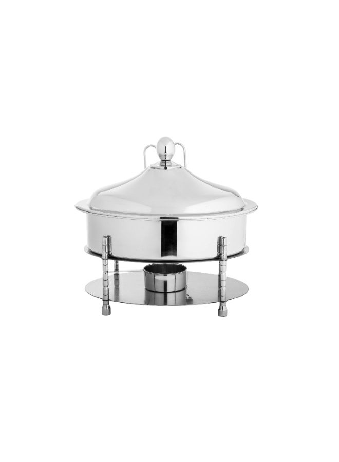 ماكسيما سخان بوفية بيضاوي استيل غير قابل للصدأ لتسخين الطعام مزود بغطاء سعة 4 لتر - Image 3