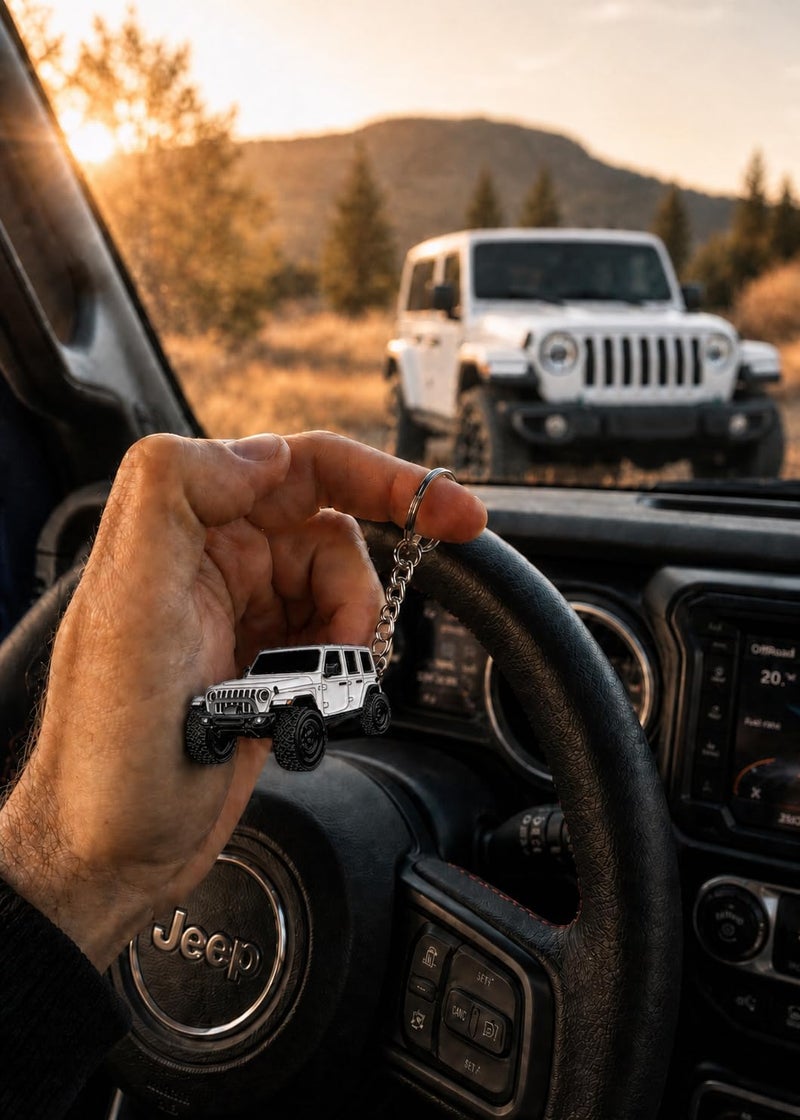 Jeep Wrangler Keychain - Officially Licensed Jeep Rubicon Accessories JL Key Chain JKU 2026 2025 - Image 5