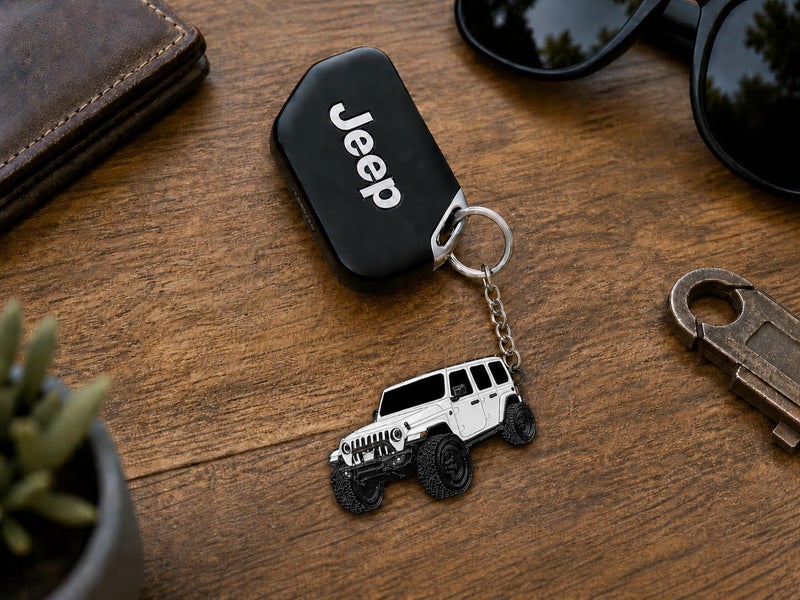 Jeep Wrangler Keychain - Officially Licensed Jeep Rubicon Accessories JL Key Chain JKU 2026 2025 - Image 2