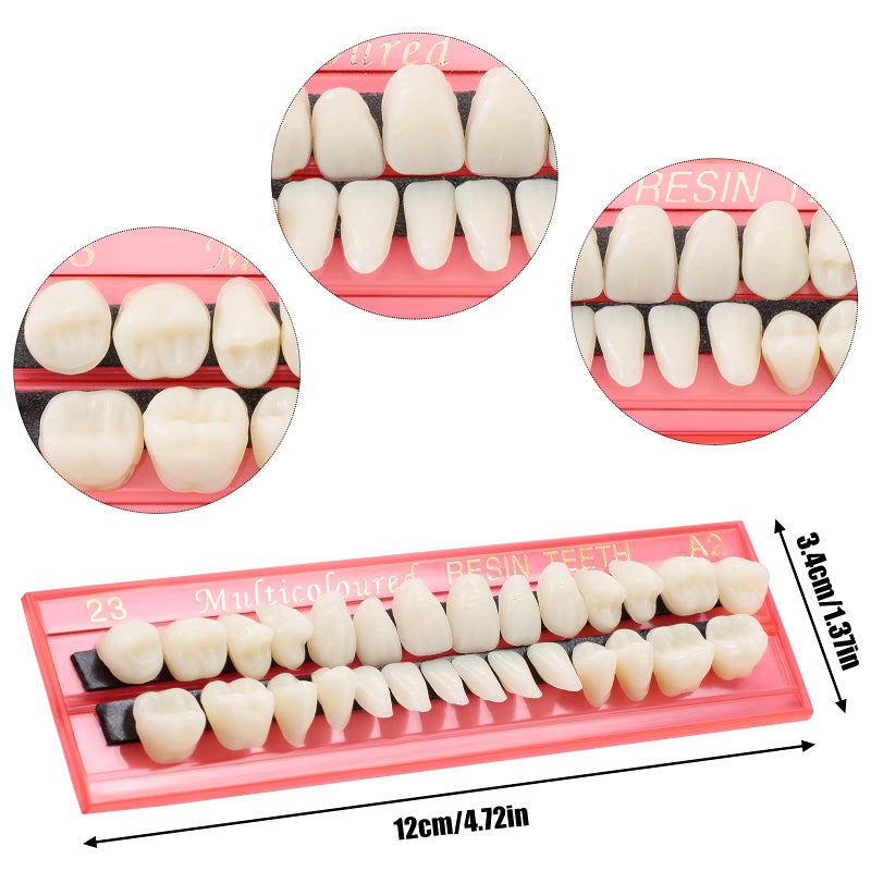 Nuanchu 4 Sets Tooth Repair Kit for Filling The Missing Broken Tooth and Gaps Thermal Beads Replacement Kit Denture Fake Teeth, 112 Pieces, 23 A2 - Image 5