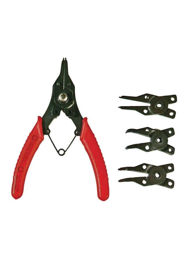 ACE 4-Piece Snap Ring Pliers Set Black and Red 6inch - Image 2