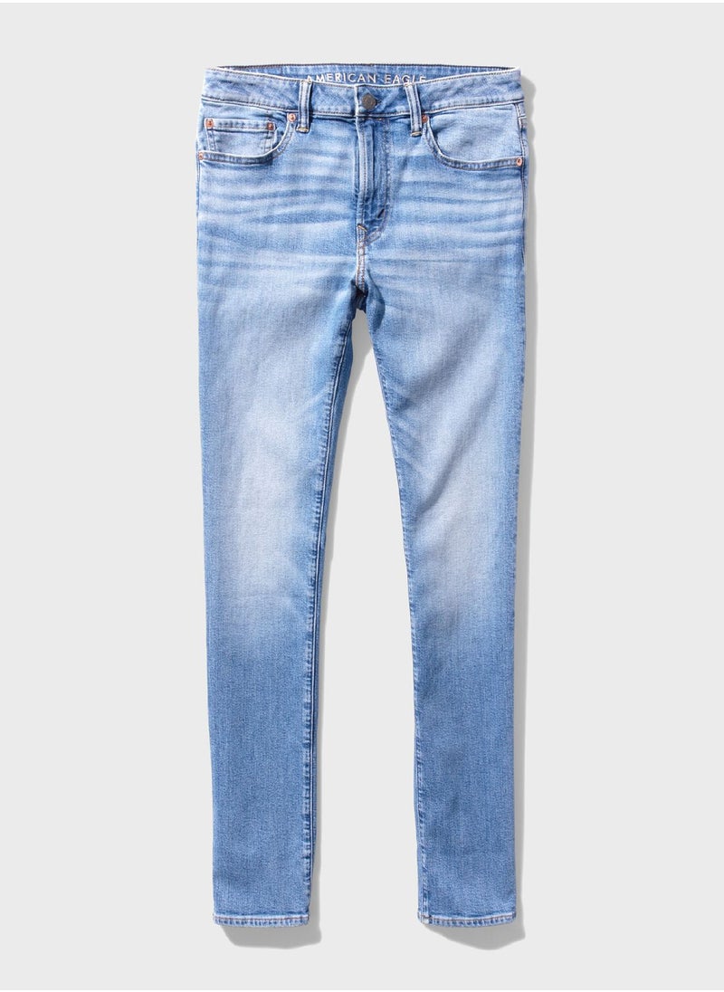 American Eagle - Medium Wash Slim Fit Jeans - Image 1