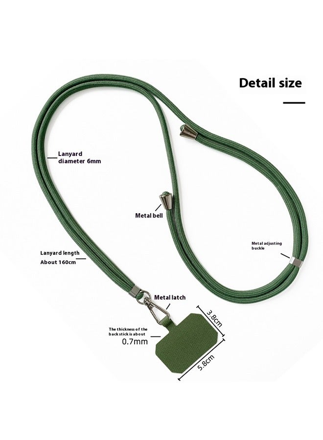 HAVEN Phone Lanyard, Universal Crossbody Phone Lanyard, Multi-Purpose Nylon Patch, Adjustable Shoulder and Neck Straps, Compatible with Most Smartphones, Two Lengths (Black) - Image 4