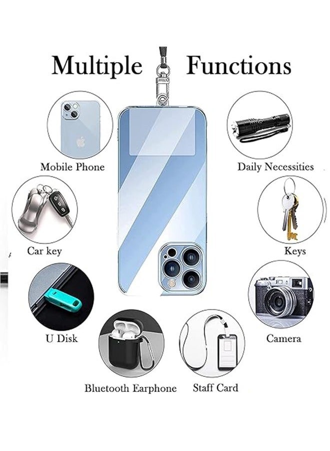 HAVEN Phone Lanyard, Universal Crossbody Phone Lanyard, Multi-Purpose Nylon Patch, Adjustable Shoulder and Neck Straps, Compatible with Most Smartphones, Two Lengths (Black) - Image 5