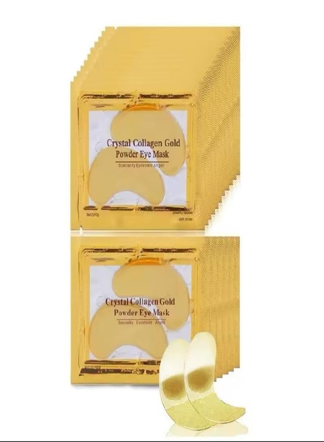 Crystal Collagen Gold Under Eye Mask Patches, Anti-Aging Treatment, 24K Gold Powder Formula (5 pair) - Image 1