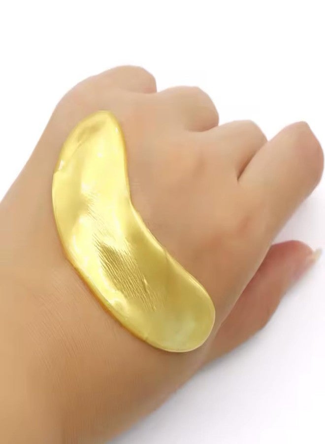 Crystal Collagen Gold Under Eye Mask Patches, Anti-Aging Treatment, 24K Gold Powder Formula (5 pair) - Image 3