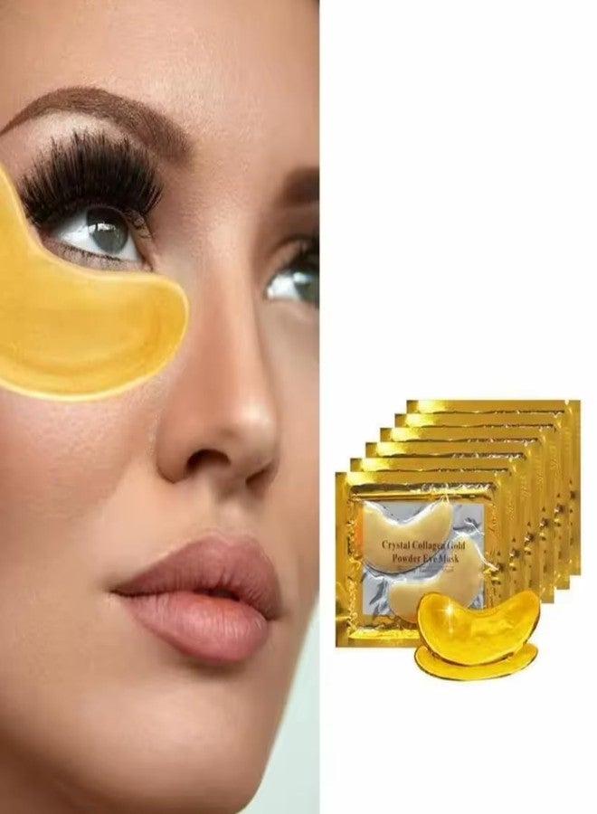 Crystal Collagen Gold Under Eye Mask Patches, Anti-Aging Treatment, 24K Gold Powder Formula (5 pair) - Image 2
