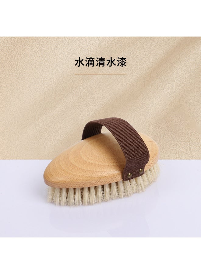 Bath Brush Pig Hair Bath Brush Wooden Bath Massage Brush Wet And Dry Bath Bath Brush