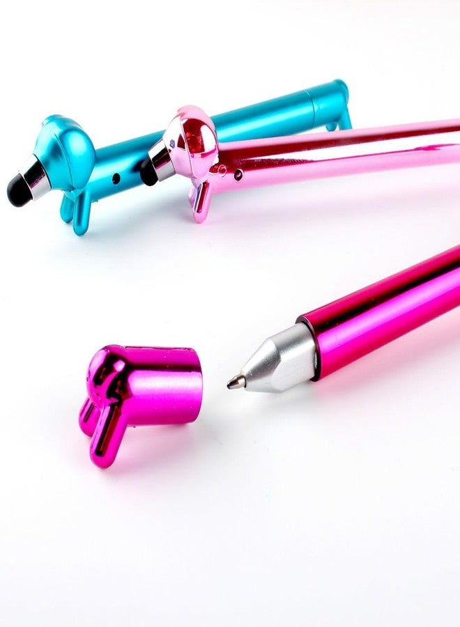QFSH 5 Pcs Funny Ballpoint Pens Cute Dachshund Pens for School Students 1mm, Black Ink Cartoon Dogs Ballpoint Pens for Office Supplies - Image 5