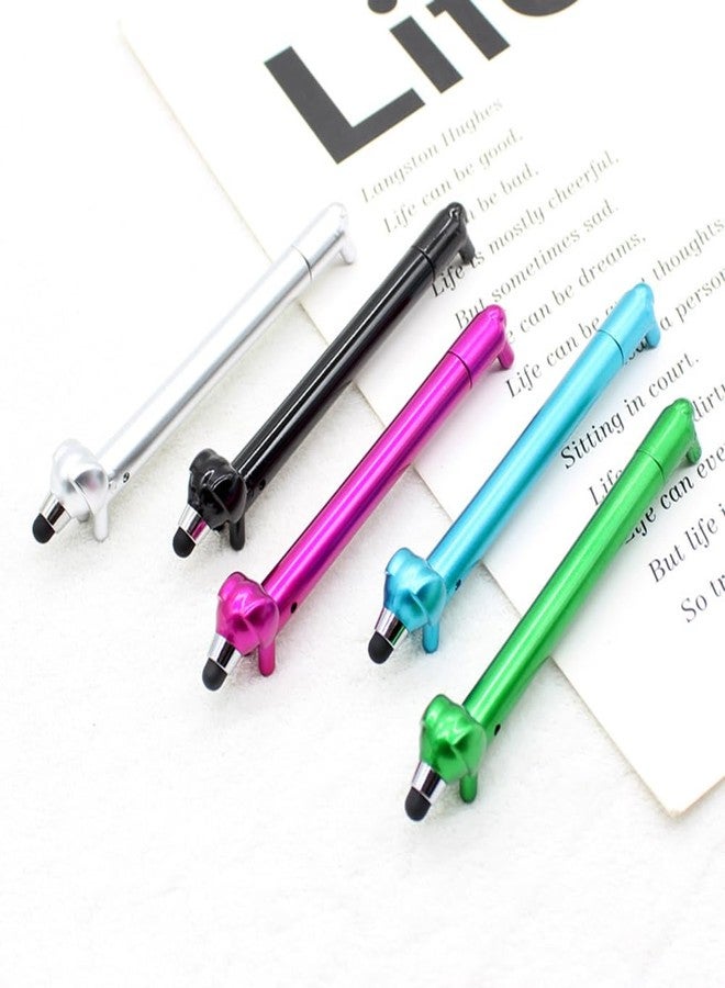 QFSH 5 Pcs Funny Ballpoint Pens Cute Dachshund Pens for School Students 1mm, Black Ink Cartoon Dogs Ballpoint Pens for Office Supplies - Image 2