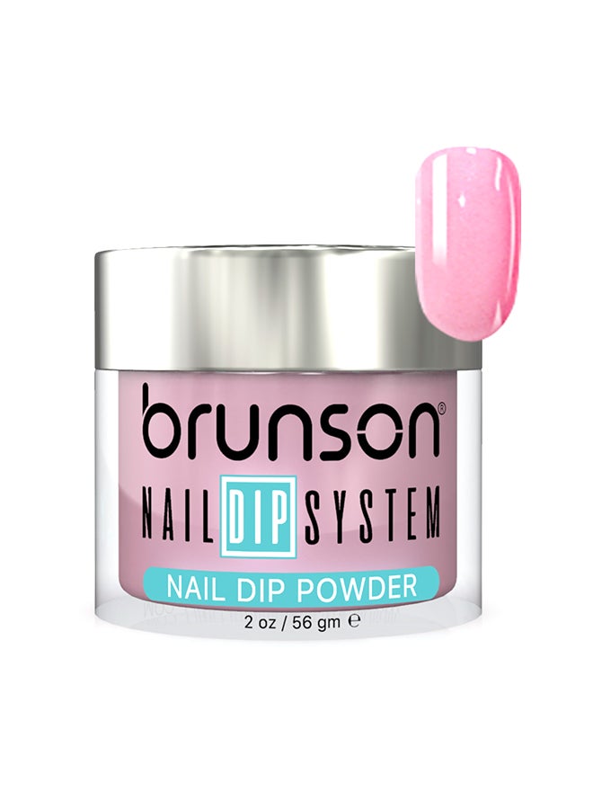 brunson Nail Dip Powder Dip And Buff System Color 56gm, French Nail Art Starter Manicure Salon DIY At Home Odor Free And Long Lasting No Needed Nail Lamp Curing BDK014