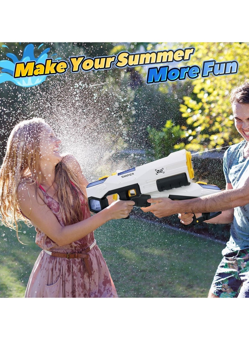 Electric Water Gun Auto Suction Water Guns for Adults & Kids Battery Powered Squirt Gun Water Blaster Range up to 32 F Tfor Beach Outdoor Activities (E)  - Image 4