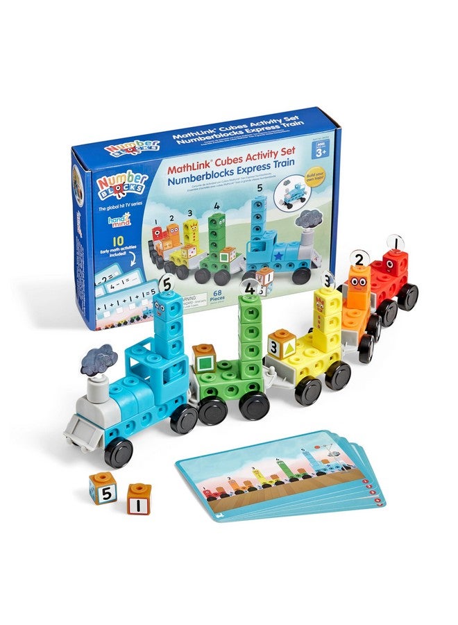 hand2mind hand2mind Numberblocks Express Train MathLink Cubes Activity Set, Preschool Learning Activities, Train Toy, Counting Blocks, Number Toys, Kids Educational Toys, Math Manipulatives for Preschoolers  - Image 1