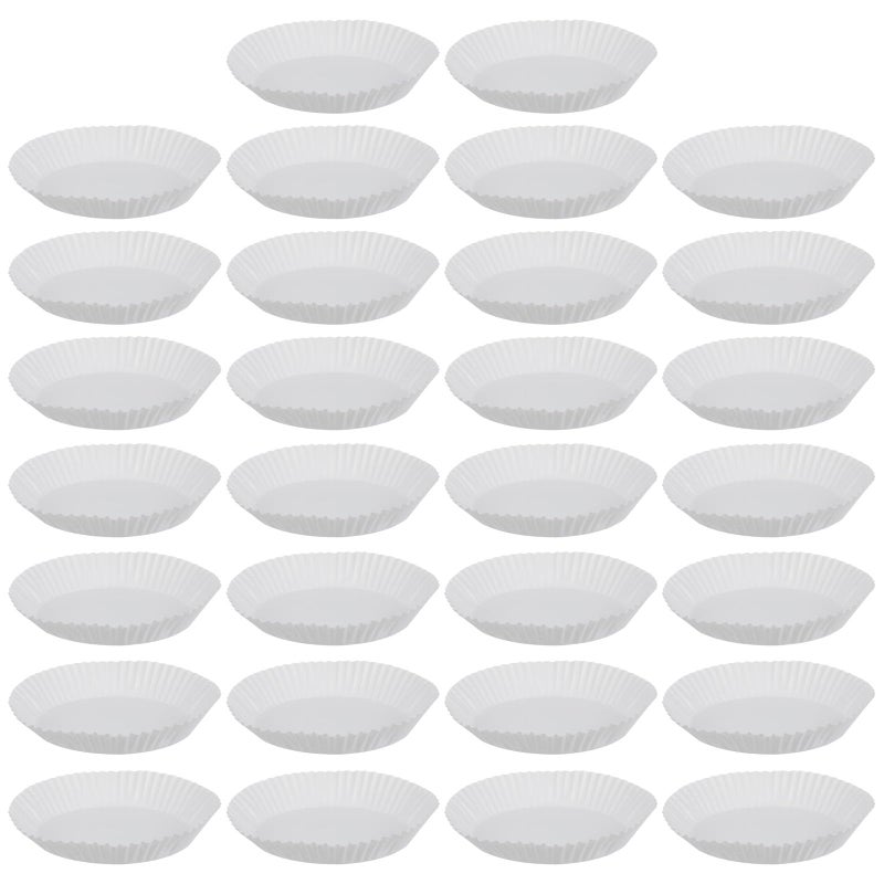 30 Pcs Non Stick Air Fryer Paper Liners 16cm Diameter Heat Resistant Oilproof Baking Pads - Image 2