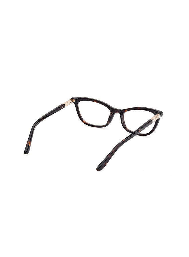 GUESS Women's's Rectangular Eyeglass Frames Dark Havana GUESS GU5019805252 52 mm - Image 5