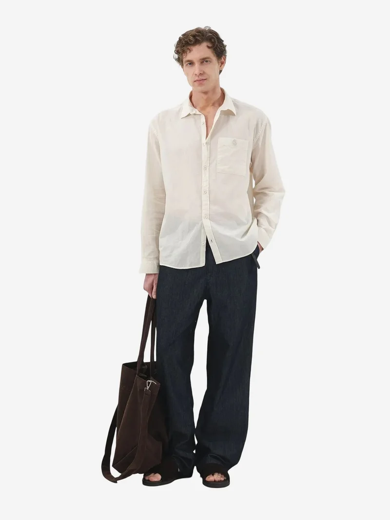 جيستو GIESTO Plain Poplin Shirt with Pocket