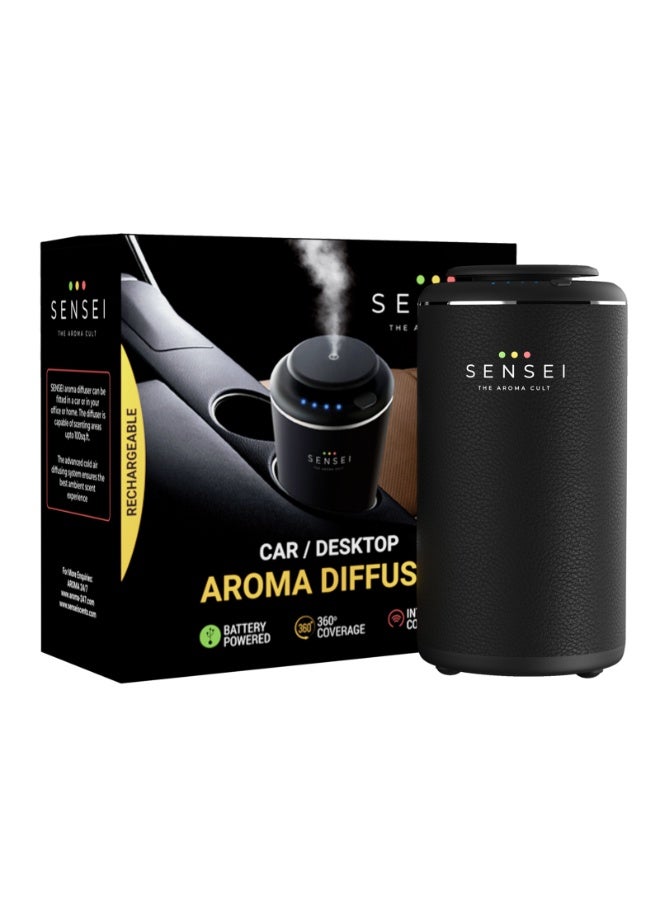 SENSEI Car Aroma Diffuser with Free Aroma Oil Included, Rechargeable or USB Car Air Freshener with Long Lasting Fragrance | AROMA 24/7 Sensei - Image 4