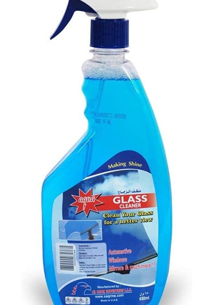 Aqua Glass Cleaner Liquid 650 Ml
