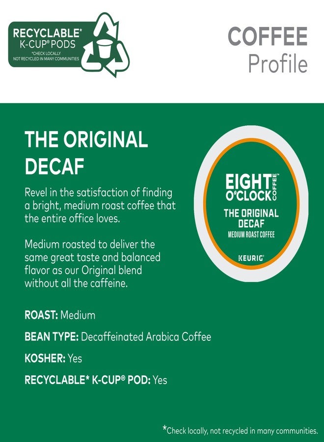 Eight O'Clock Coffee The Original Decaf, Single-Serve Keurig K-Cup Pods, Medium Roast Coffee Pods, 1 Count (Pack of 32) - Image 3