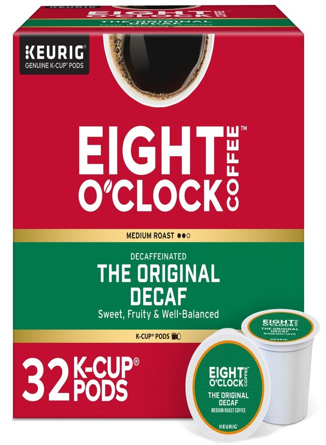 Eight O'Clock Coffee The Original Decaf, Single-Serve Keurig K-Cup Pods, Medium Roast Coffee Pods, 1 Count (Pack of 32) - Image 1
