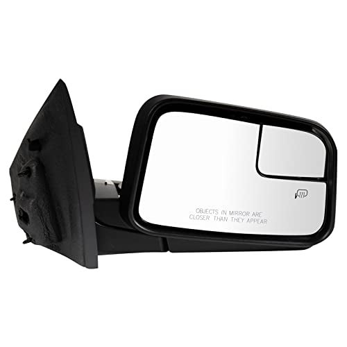 TRQ Right Mirror without Housing Turn Signal with Spotter Mirror Passenger Side Compatible with 2011 Lincoln MKX FO1321469 - Image 1