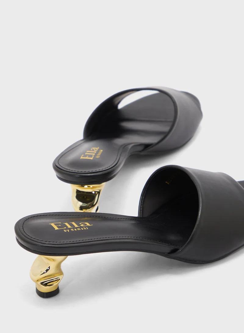 ELLA Interest Heel Mule Sandal