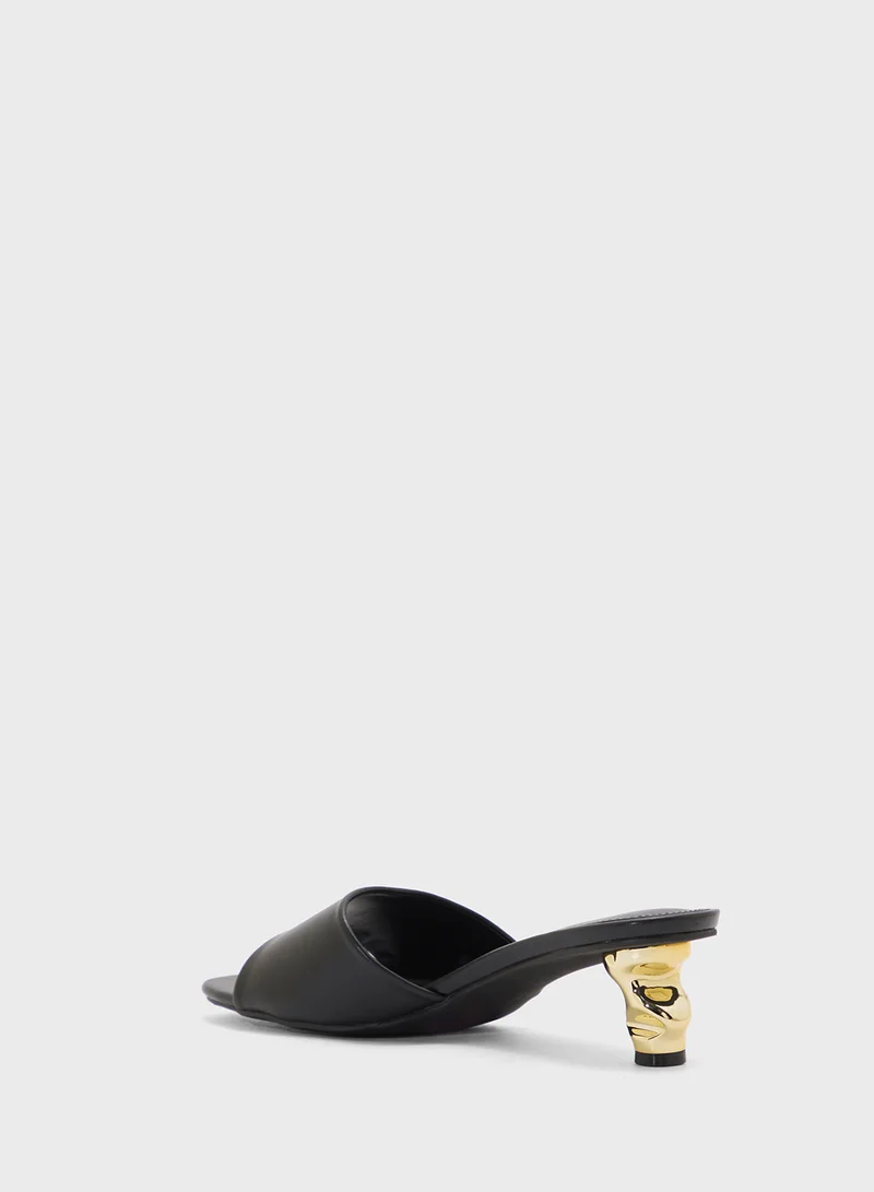 ELLA Interest Heel Mule Sandal