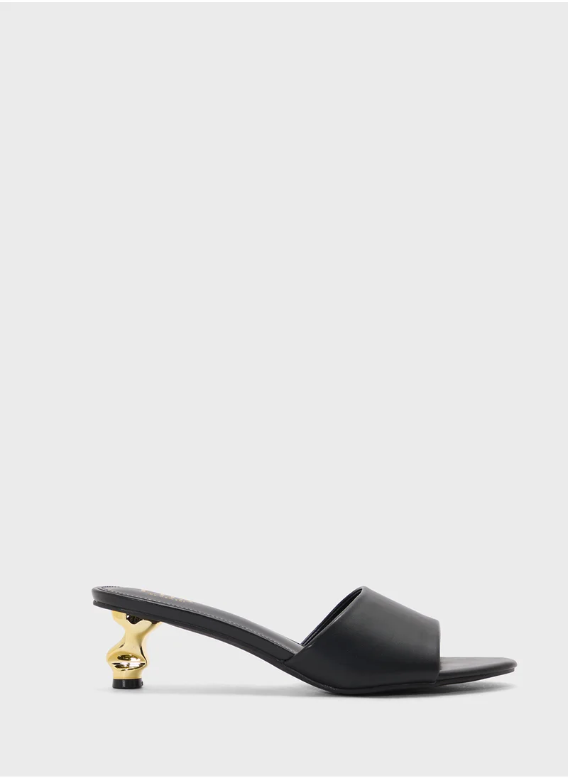 ايلا Interest Heel Mule Sandal