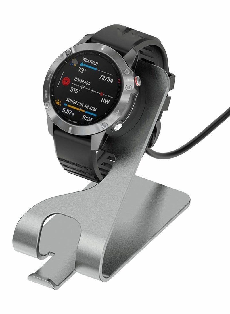 SYOSI Charger Stand Compatible with for Garmin Fenix 7 7S 7X 6 6S 6X Pro 5 5S 5X Plus, Epix 2, for Vivomove 3S, Venu 2 Sq, Approach S10 S60, Replacement Aluminum Charging Stand Dock Station Base Accessories  - Image 1
