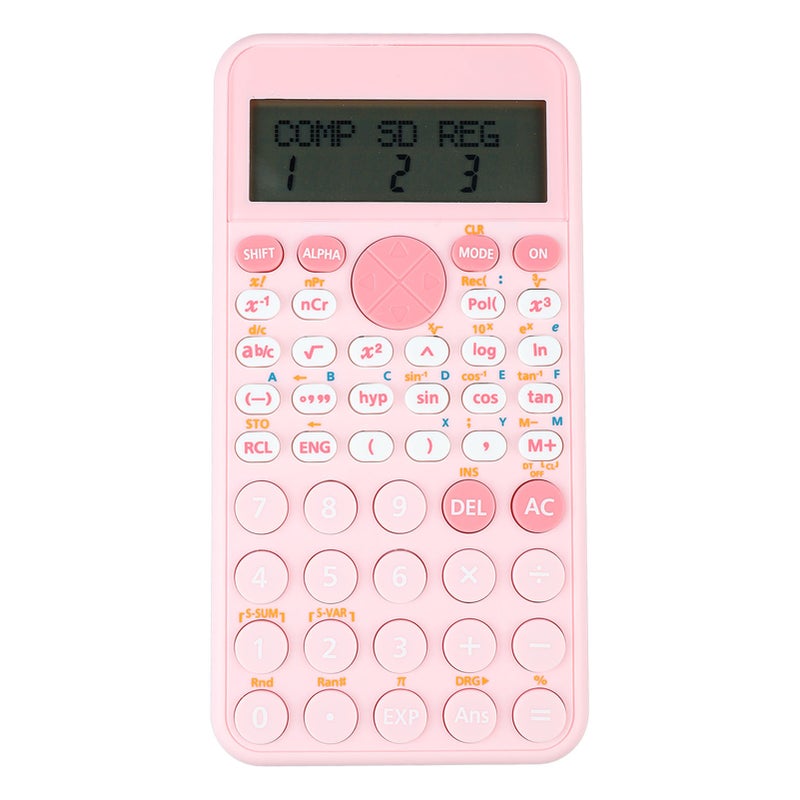 Scientific Calculator 2 Rows LCD Display 240 Functions Battery Powered Desk Calculator for Office School Business - Image 2