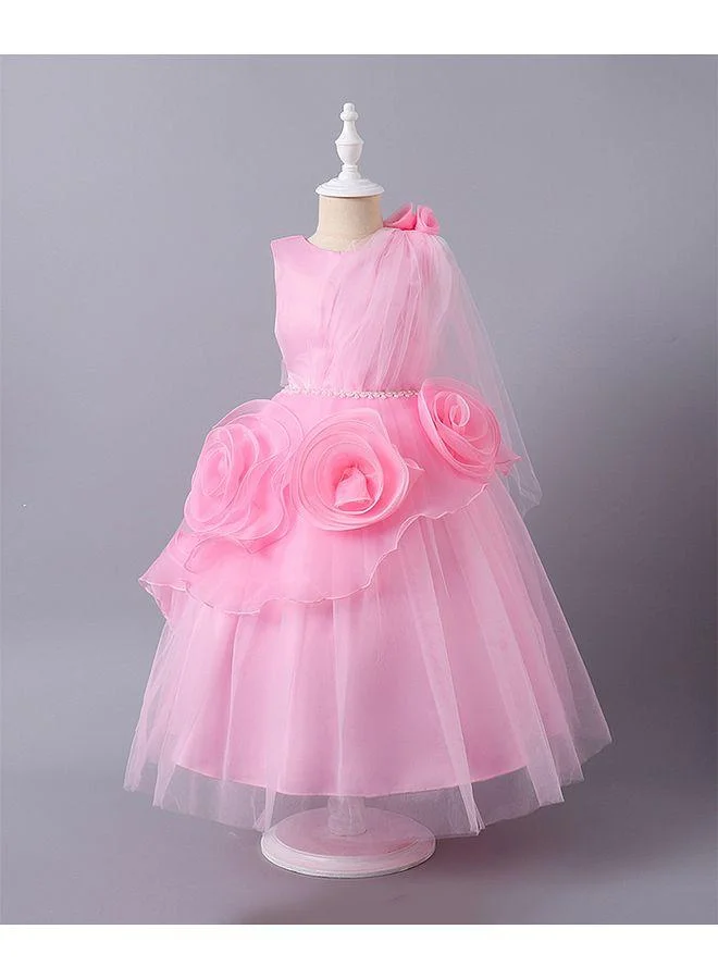 Mark & Mia Mark & Mia 3D Floral Applique Party Dress - Pink