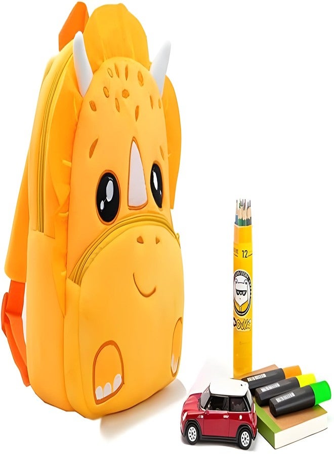 Delicado Cute Small Toddler Kids Preschool Backpack Dinasour Nursery Preschool Playschool School Picnic Travelling Bag for Baby Boy Girl Age 2-5 Years - Image 4