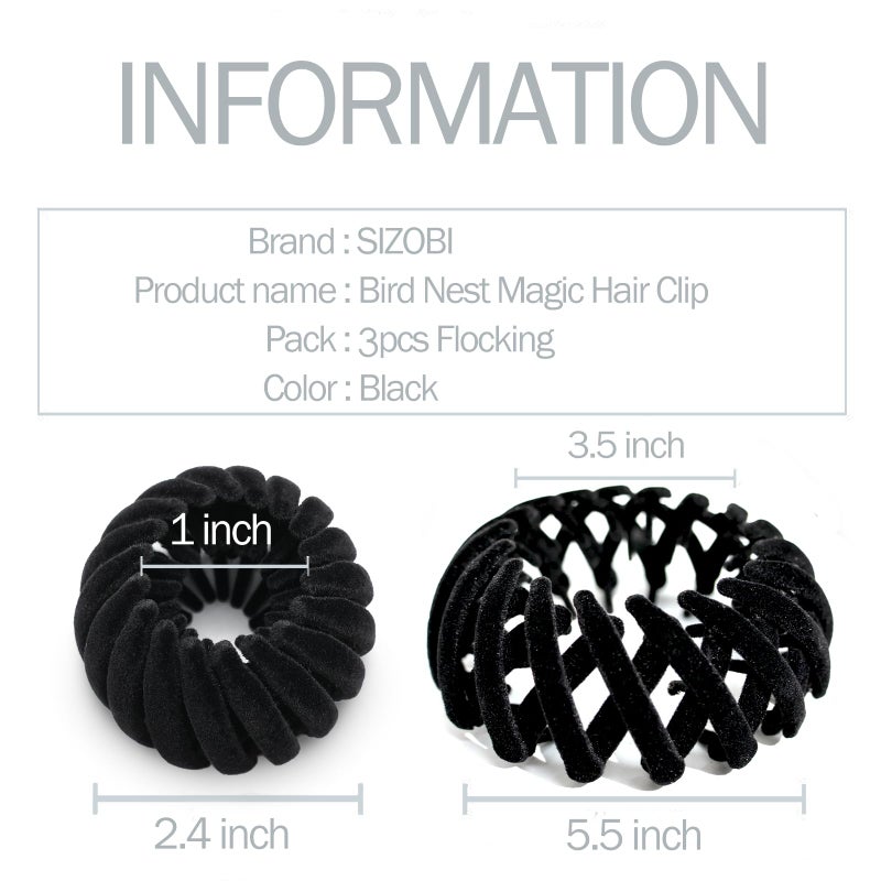 Sizobi 3PCS Birds Nest Hair Clip - Image 3