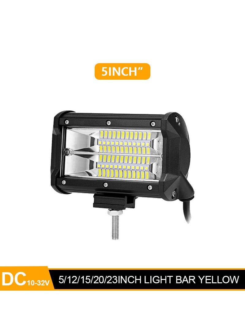 Generic - 360W LED Bar Spotlight Truck Roof Lamp Modification White 5inch 72W - Image 1