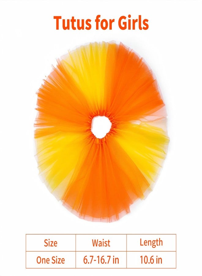 Pextian Orange Little Girls Halloween Costume,Kids Halloween Costumes for Girls 3-8 - Image 4