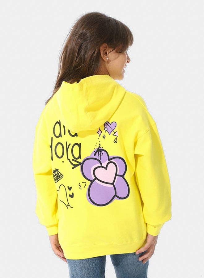 DIADORA Printed Girls Hoodie - Image 3