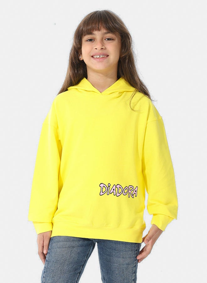 DIADORA Printed Girls Hoodie - Image 1