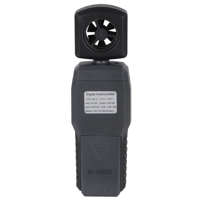 Handheld Wind Speed Meter Digital Anemometer with LCD Display for Outdoor Activities Measures Wind Speed Temperature - Image 5