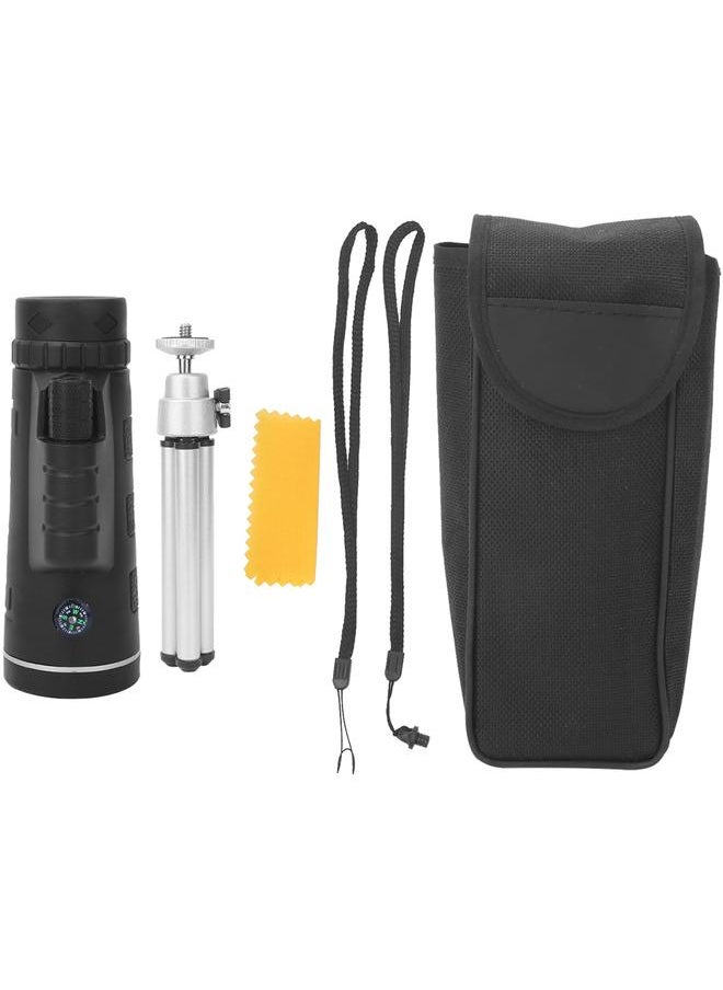 Thoraya 40x60 Monocular Single Tube Telescope High Power HD Glimmer Broadband Green Film Large Eyepiece with Bracket  - Image 1