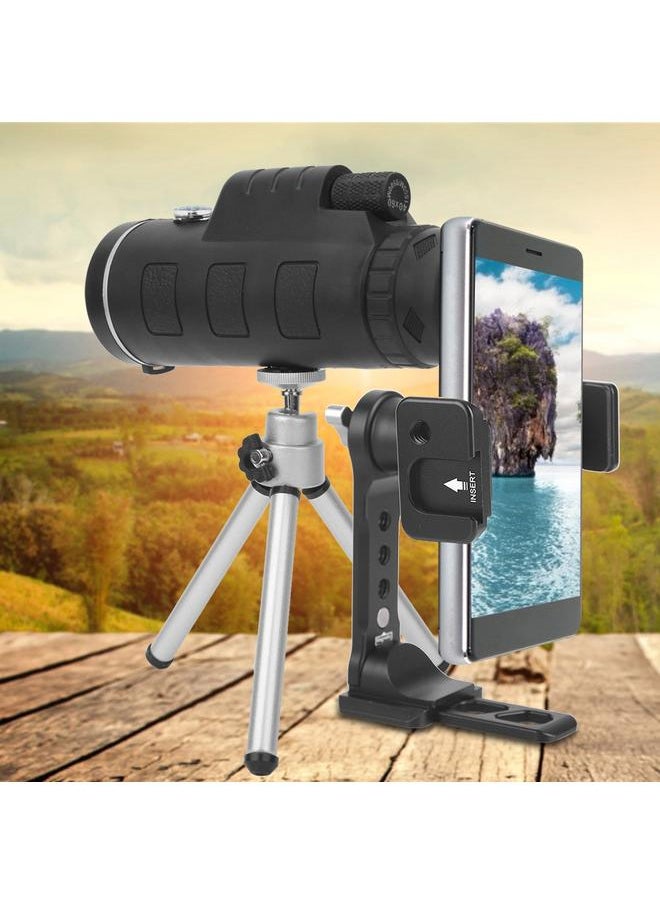 Thoraya 40x60 Monocular Single Tube Telescope High Power HD Glimmer Broadband Green Film Large Eyepiece with Bracket  - Image 5