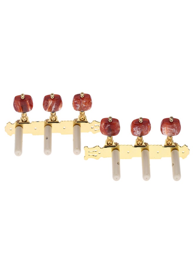 Alice AO-020HV2P 2pcs(Left + Right) Classical Guitar Tuning Key Gold /Black Plated Peg Tuner Machine Head(long) String Tuner - Image 4