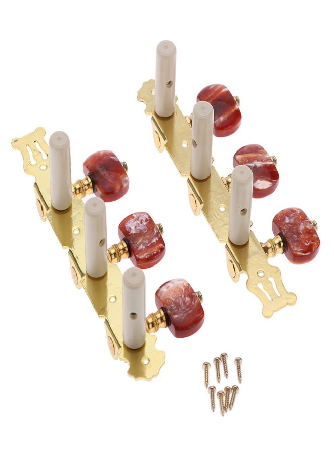 Alice AO-020HV2P 2pcs(Left + Right) Classical Guitar Tuning Key Gold /Black Plated Peg Tuner Machine Head(long) String Tuner - Image 5