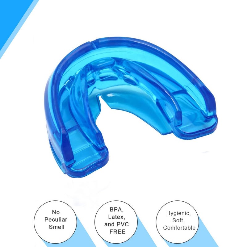 Coolrunner Double Braces Mouth Guard, Mouth Guard Sports, Athletic Mouth Guards, Youth Mouthguard for Upper and Lower Teeth Protection, No Boiling Required for Youth, Teenager - Image 2