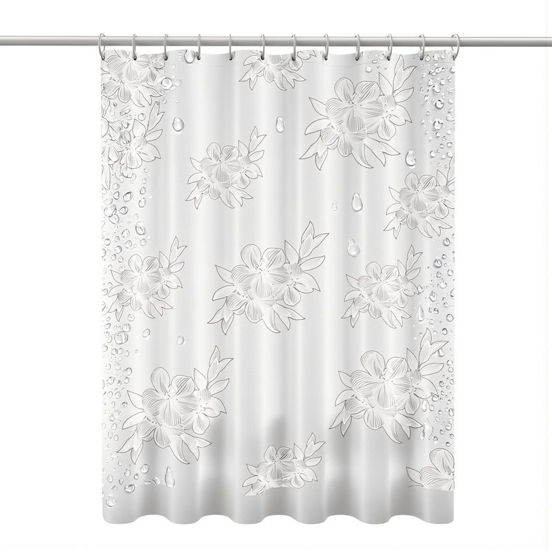 Full Seal Shower Curtain 80x180cm Zero Gap Leak Proof Anti Soap Scum EVA Liner - Image 4