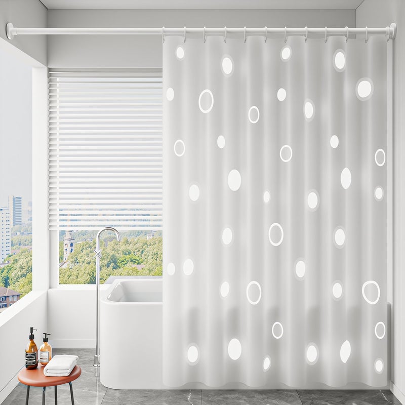Full Seal Shower Curtain 80x180cm Zero Gap Leak Proof Anti Soap Scum EVA Liner - Image 1