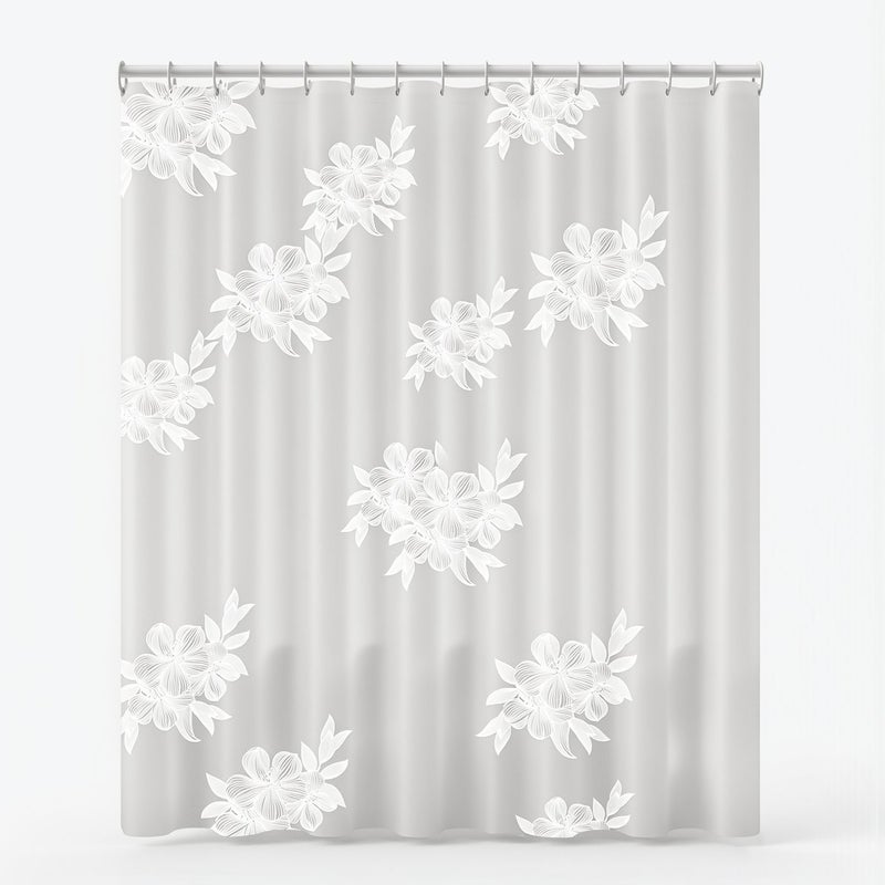 Full Seal Shower Curtain 80x180cm Zero Gap Leak Proof Anti Soap Scum EVA Liner - Image 2
